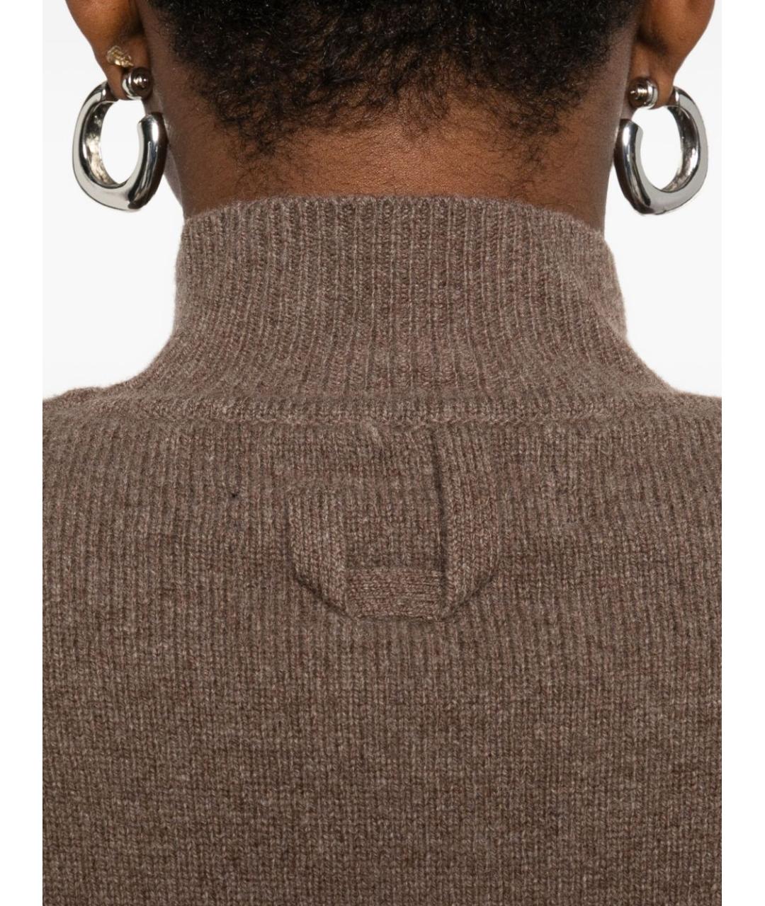 JACQUEMUS Коричневый шерстяной джемпер / свитер, фото 2