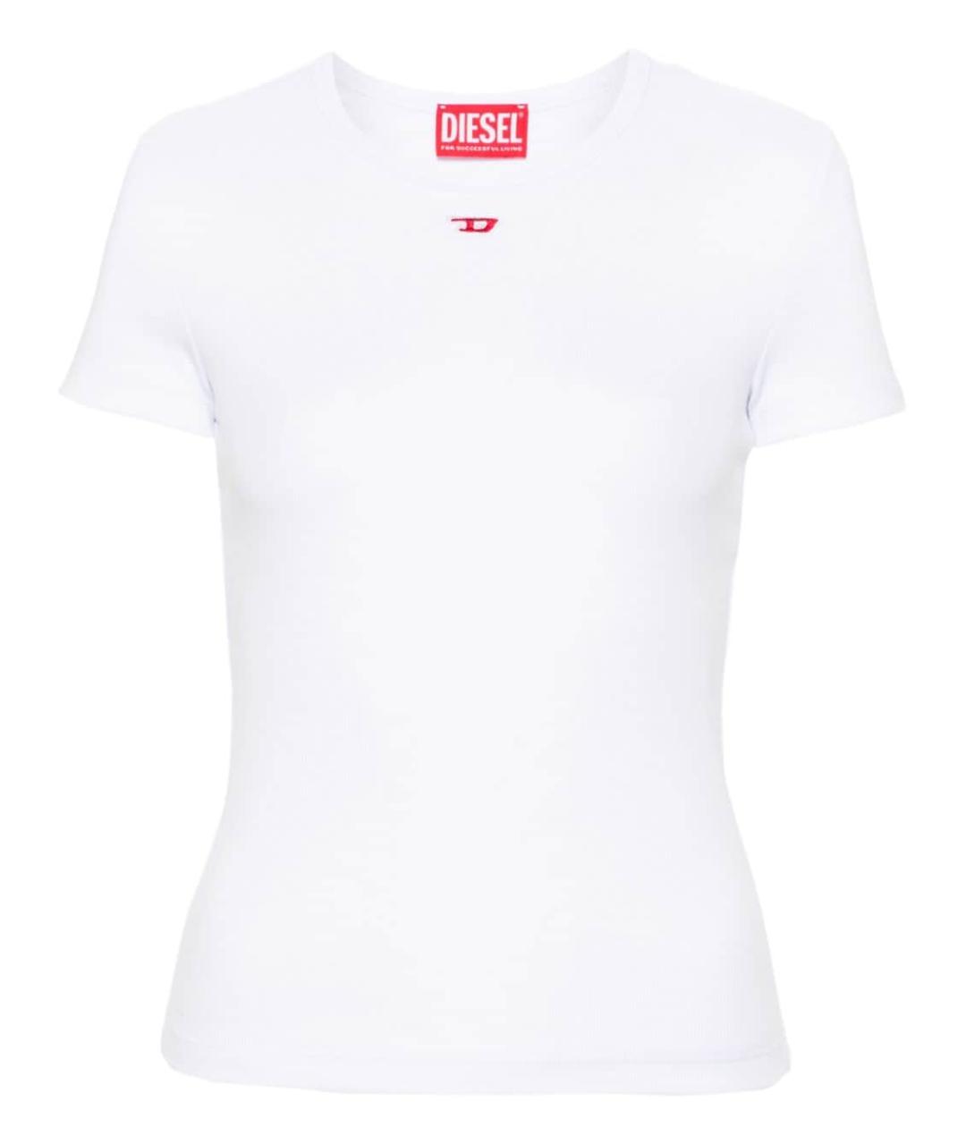 DIESEL Белая хлопковая футболка, фото 1