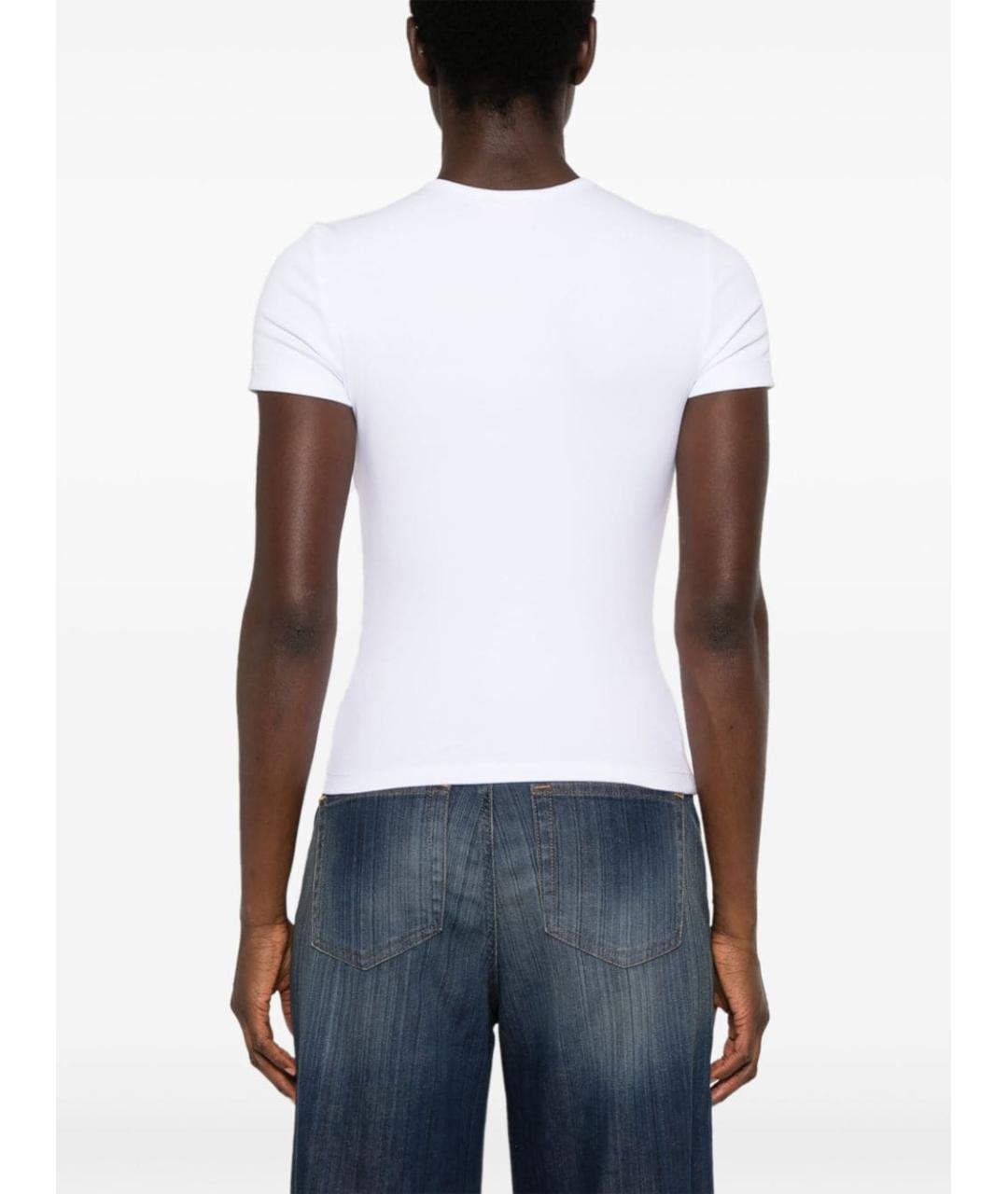 DIESEL Белая хлопковая футболка, фото 4