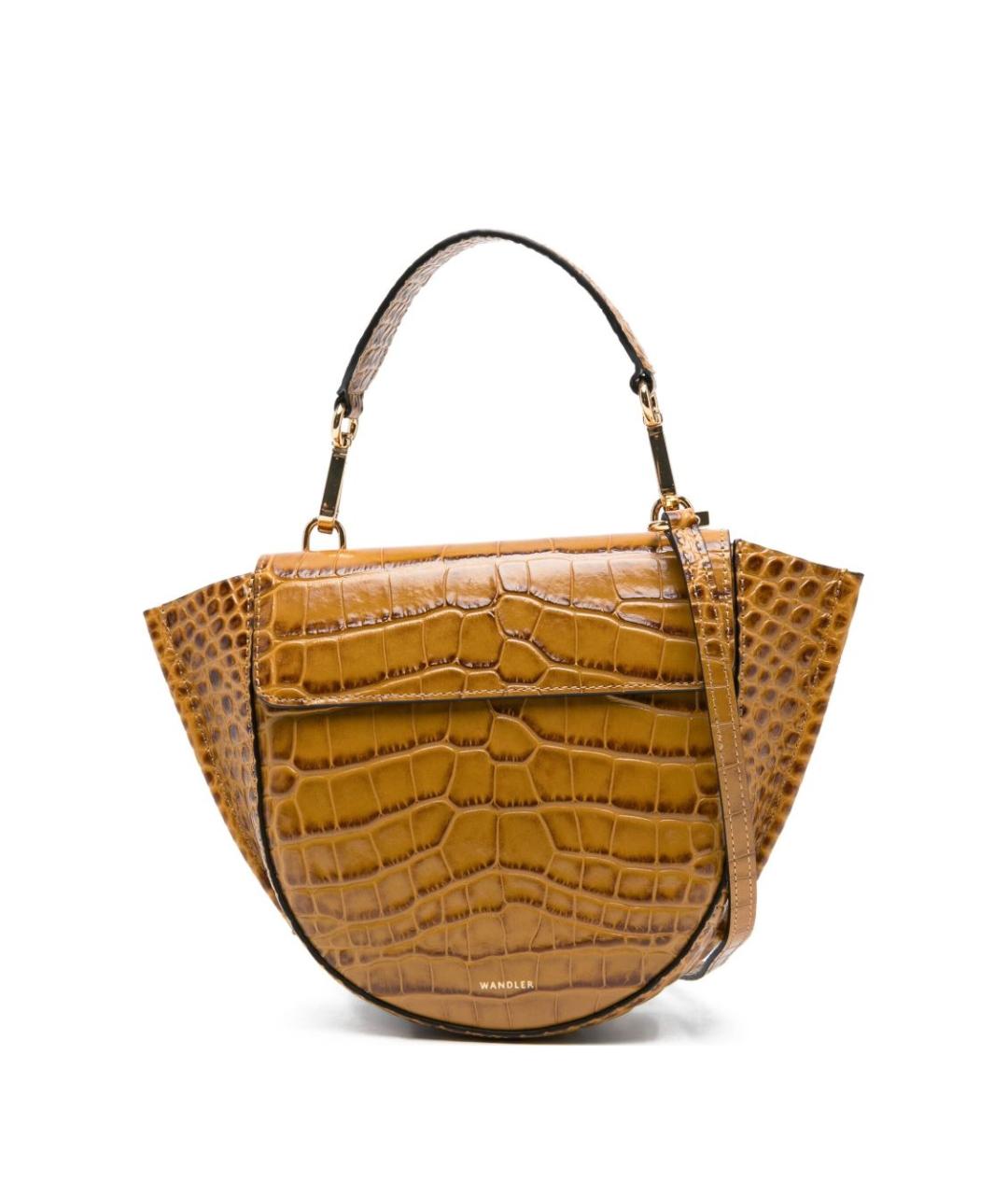 WANDLER Бежевая кожаная сумка тоут, фото 1