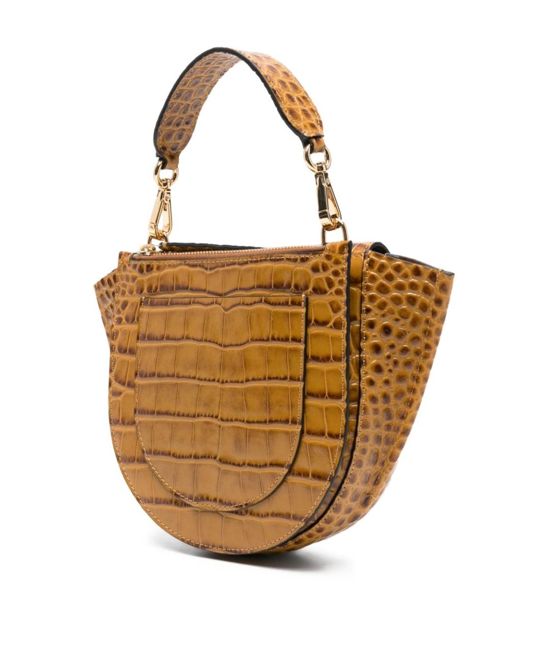 WANDLER Бежевая кожаная сумка тоут, фото 4