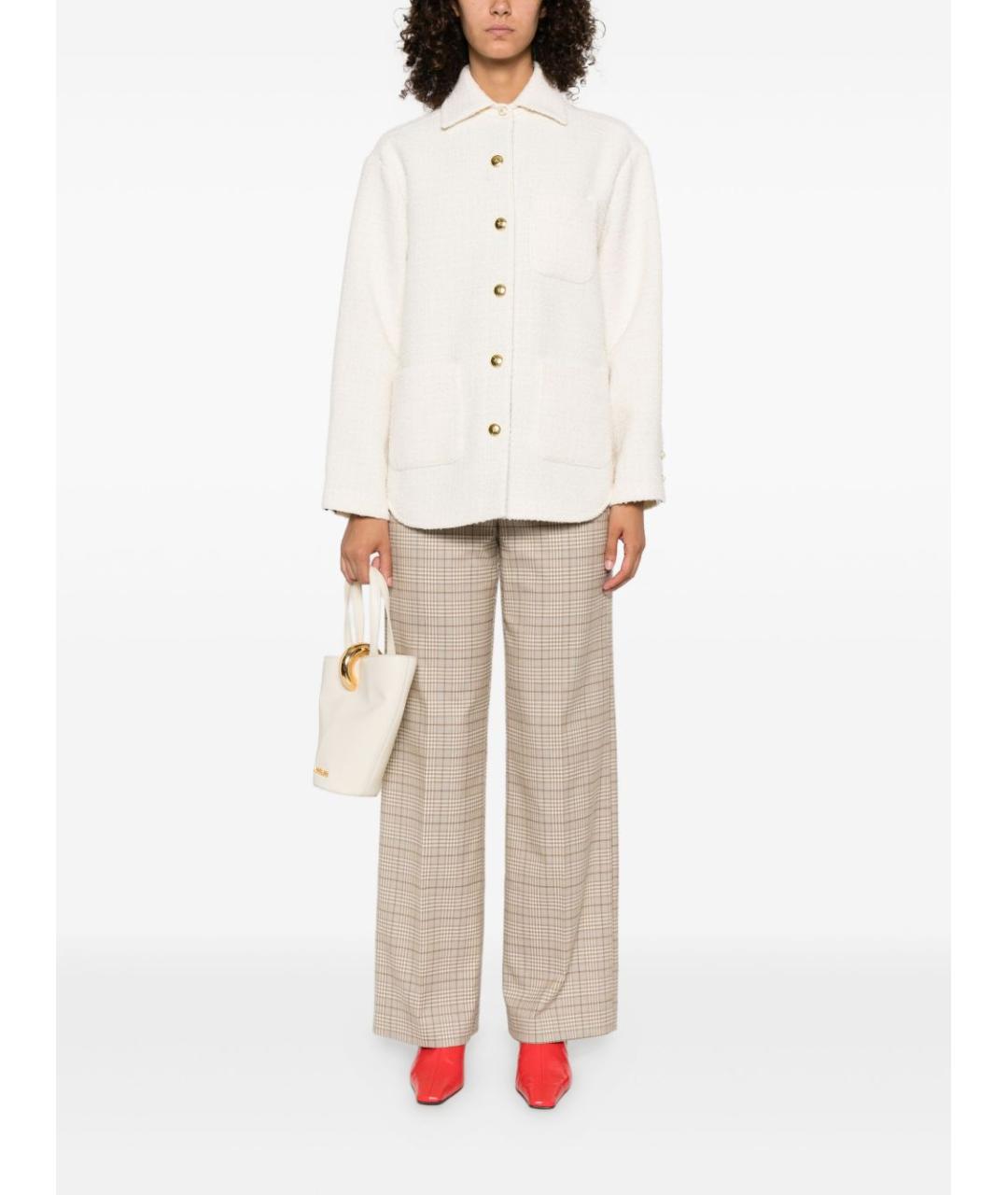 PINKO Белая полиэстеровая куртка, фото 2