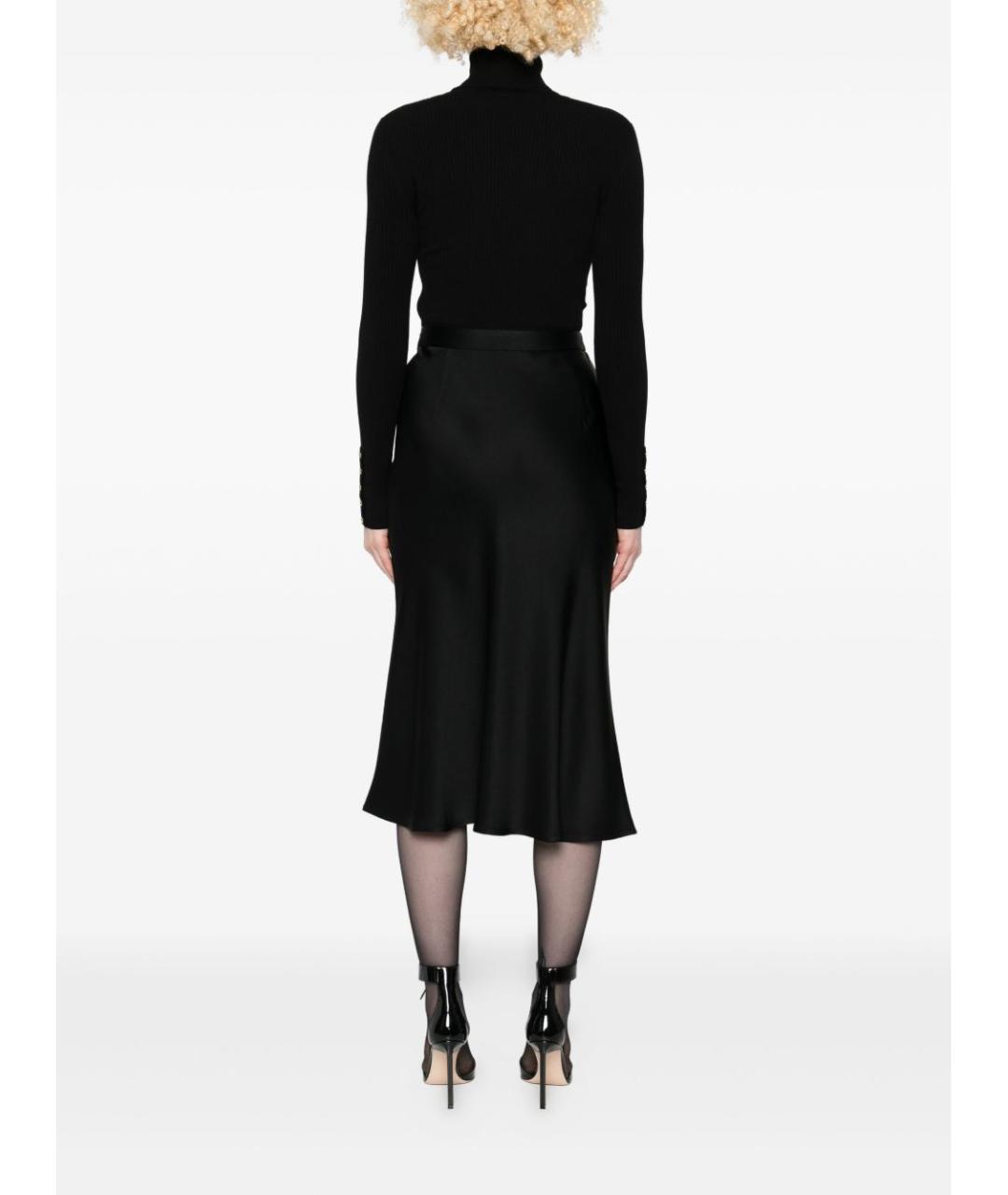 ELISABETTA FRANCHI Черное повседневное платье, фото 4