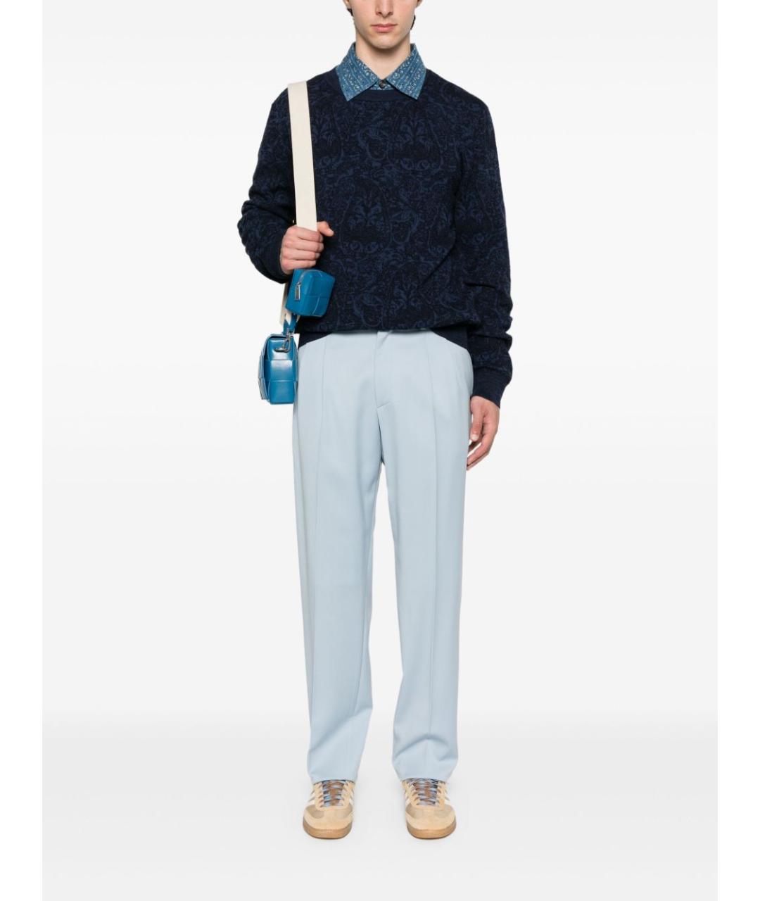 ETRO Синий хлопковый джемпер / свитер, фото 2