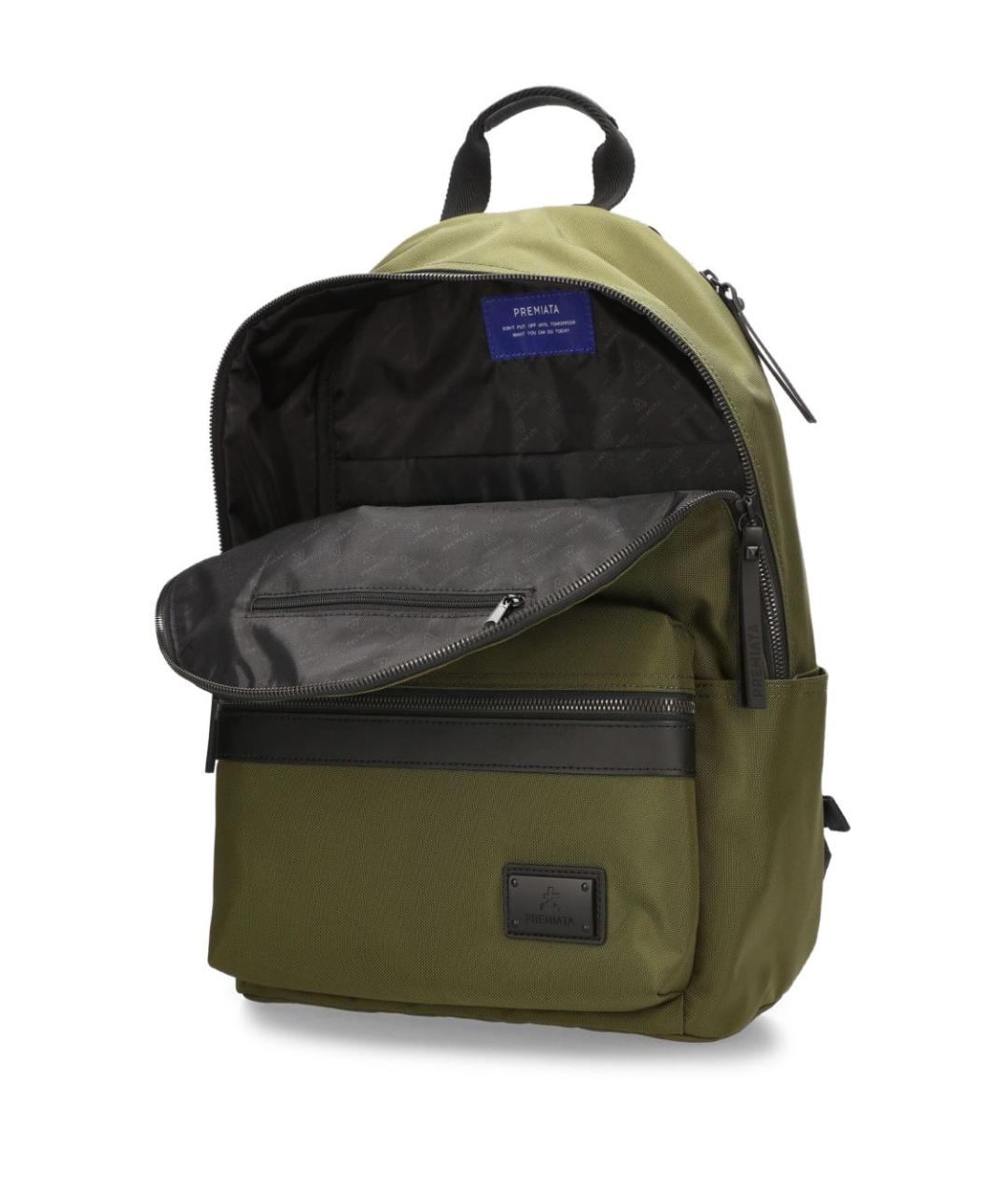 PREMIATA Зеленый тканевый рюкзак, фото 3