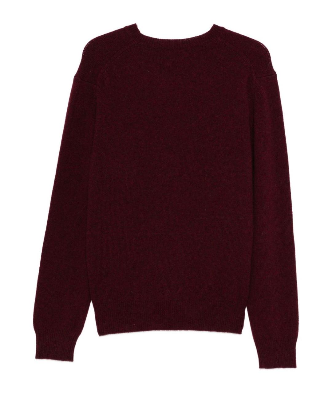 BARACUTA Бордовый шерстяной джемпер / свитер, фото 2
