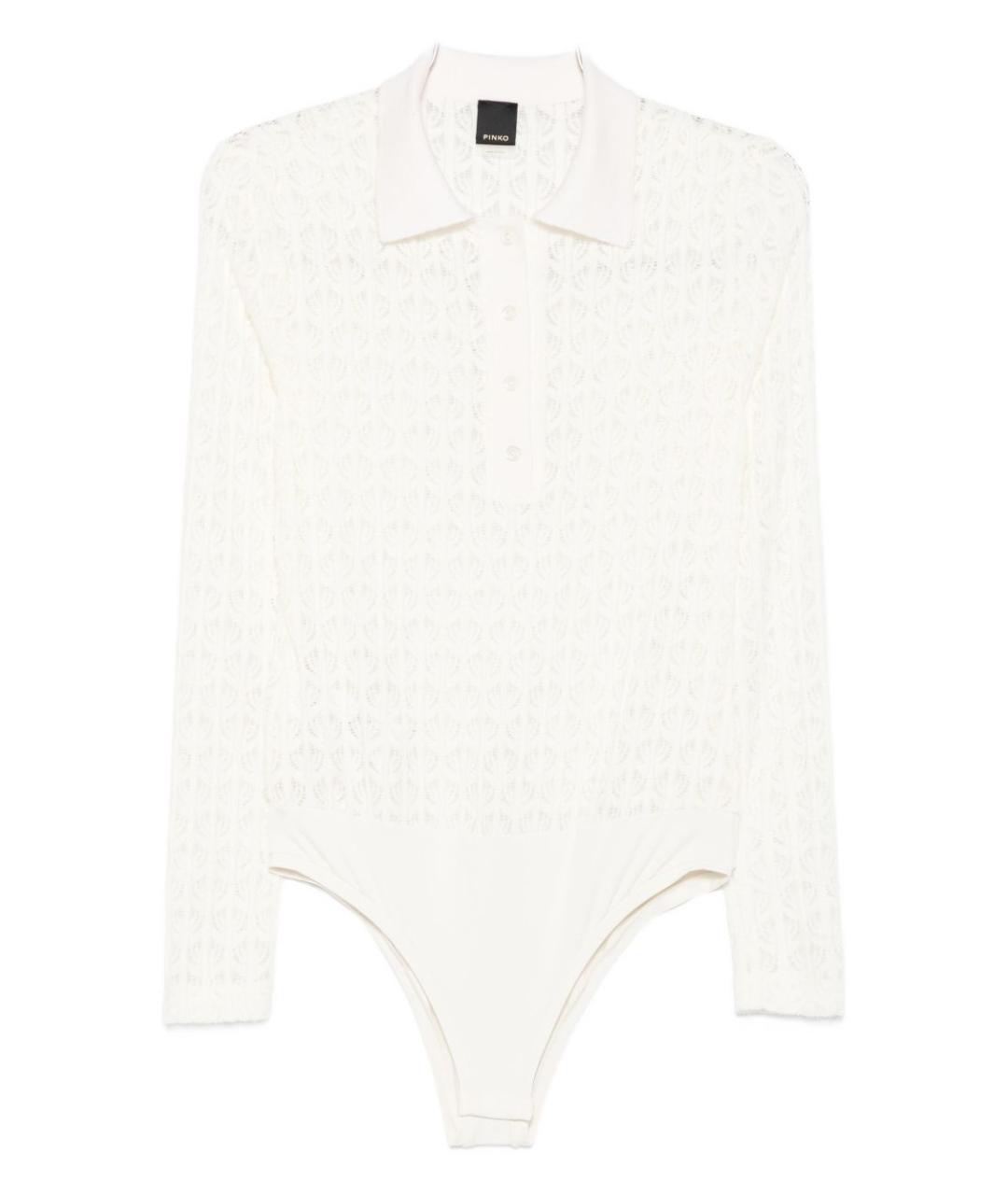 PINKO Белое полиамидовое боди, фото 1