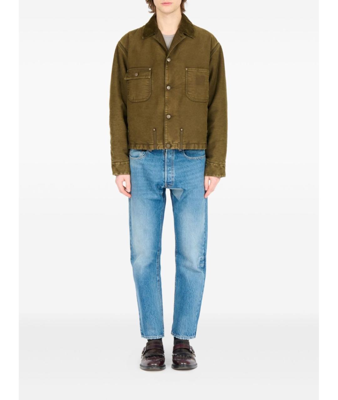 MAISON MARGIELA Хаки хлопковая куртка, фото 6