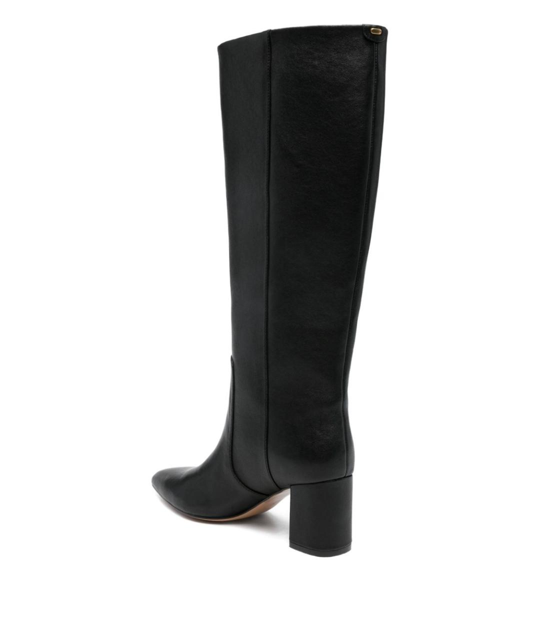 TWIN-SET Черные кожаные сапоги, фото 3