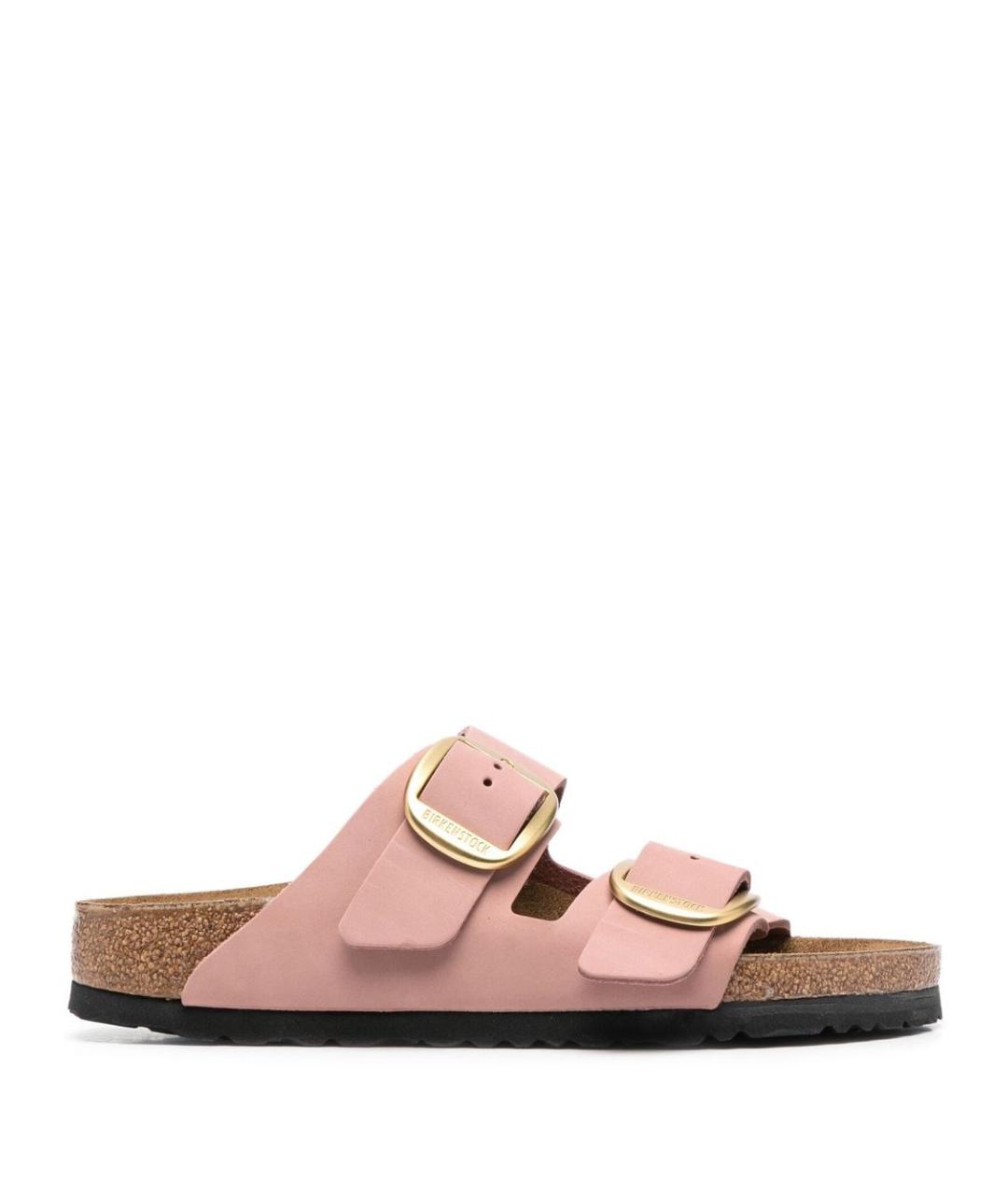 BIRKENSTOCK Розовые кожаные сандалии, фото 1