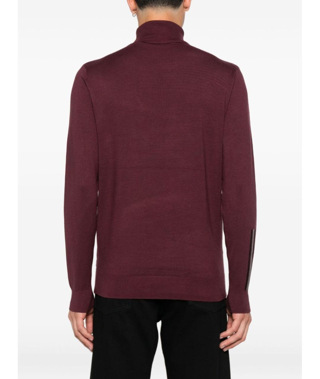 JOHN RICHMOND Бордовый вискозный джемпер / свитер, фото 4