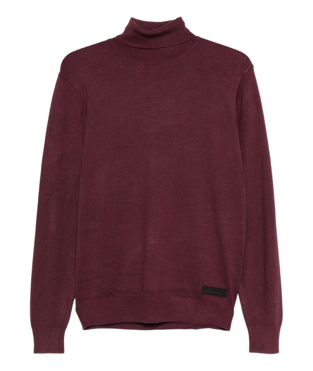 JOHN RICHMOND Бордовый вискозный джемпер / свитер, фото 1
