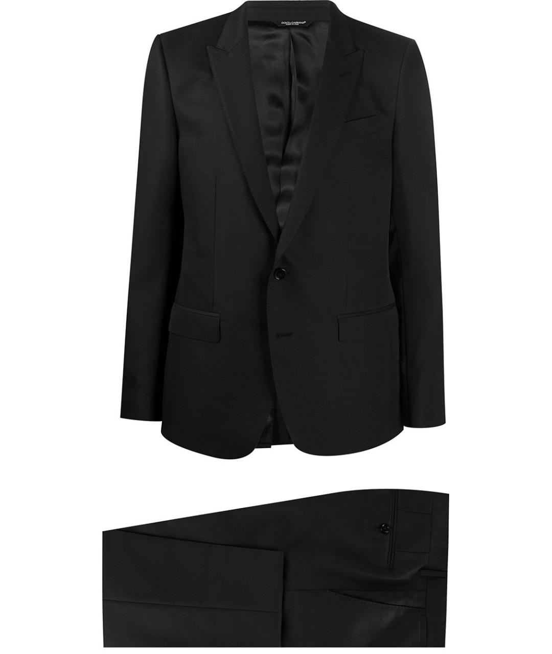 DOLCE&GABBANA Черный классический костюм, фото 1