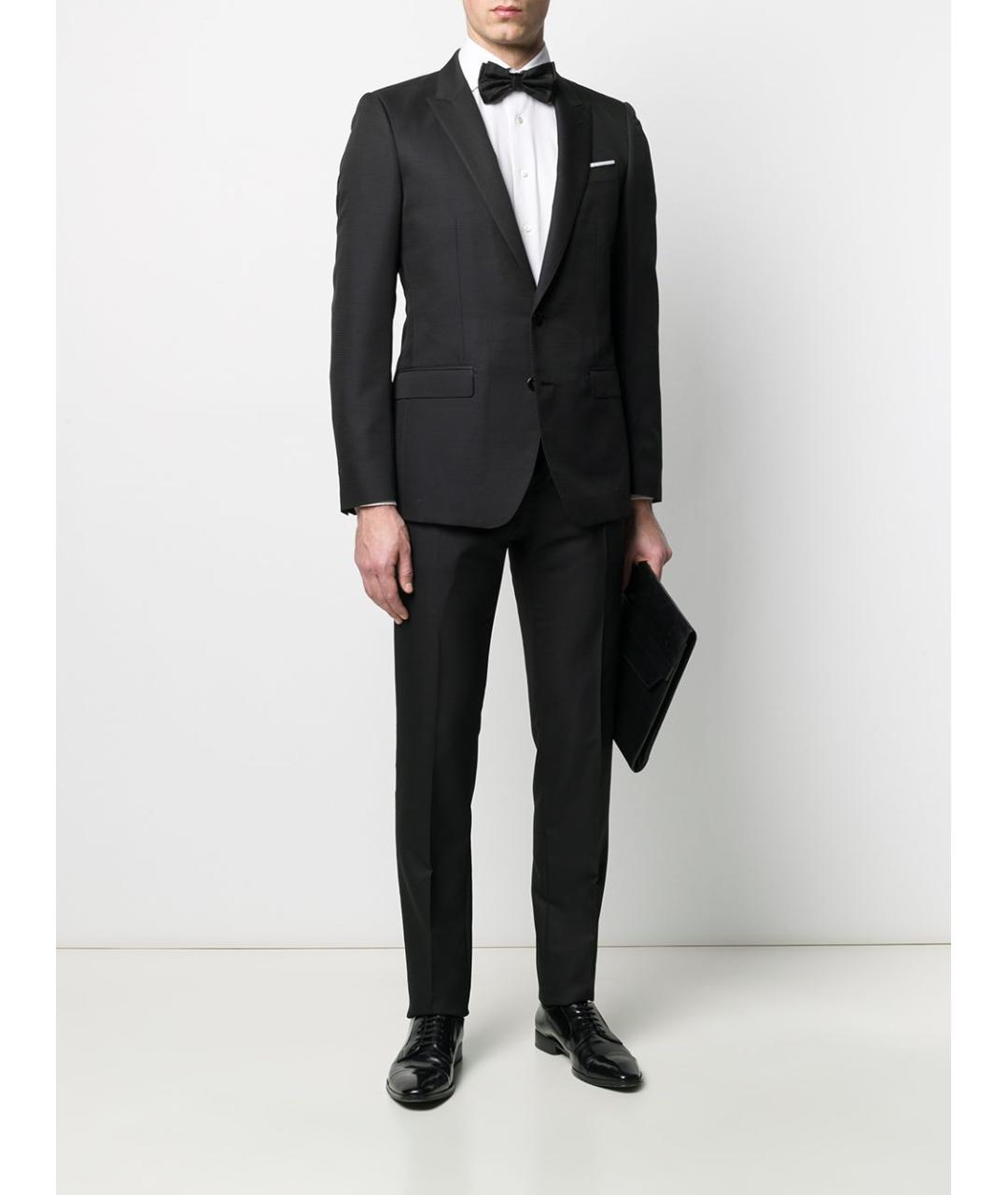 DOLCE&GABBANA Черный классический костюм, фото 3