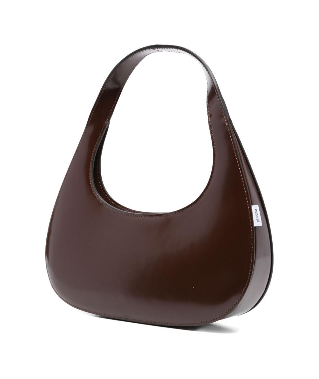 COPERNI Коричневая кожаная сумка через плечо, фото 2