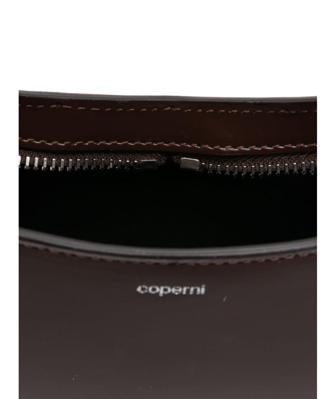COPERNI Коричневая кожаная сумка через плечо, фото 3