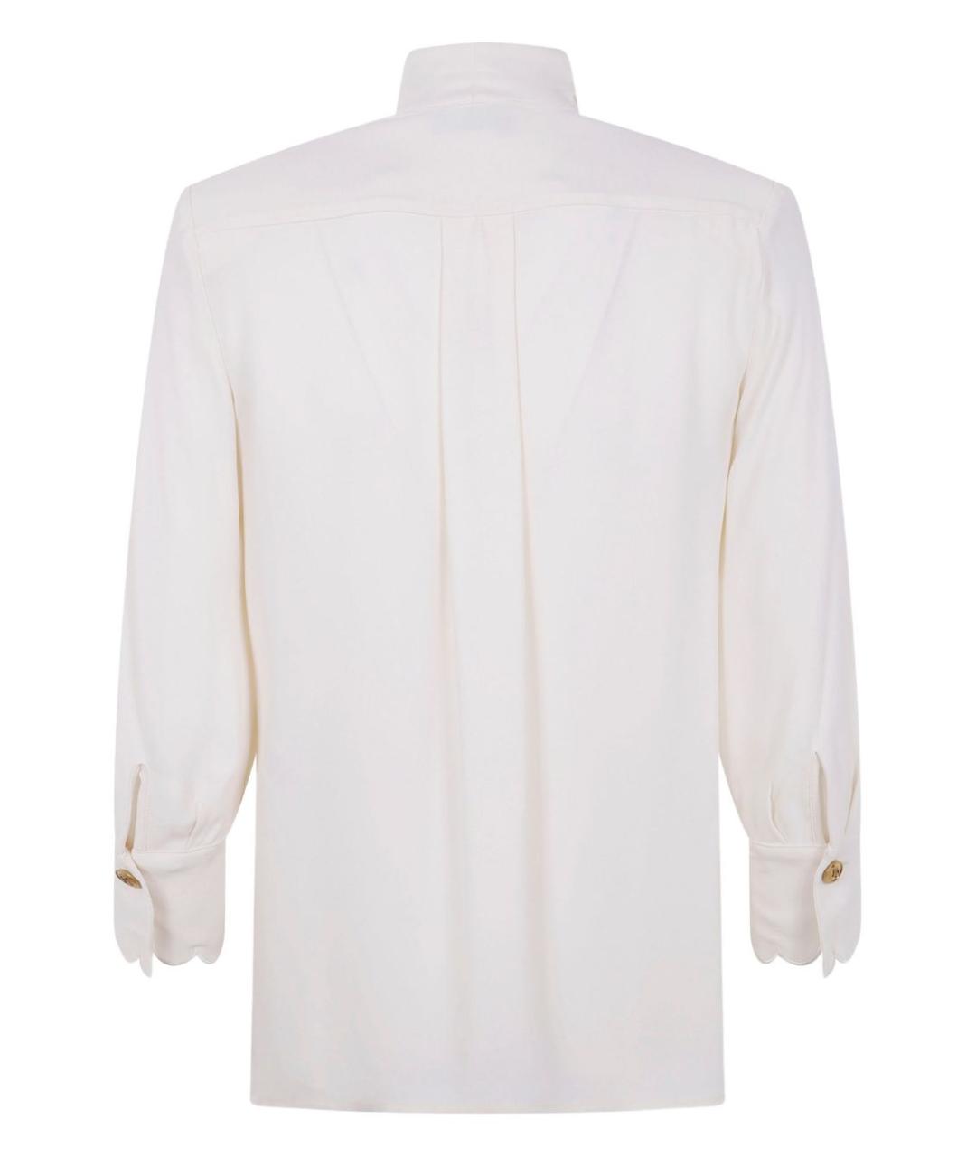 ELISABETTA FRANCHI Белая вискозная рубашка, фото 2