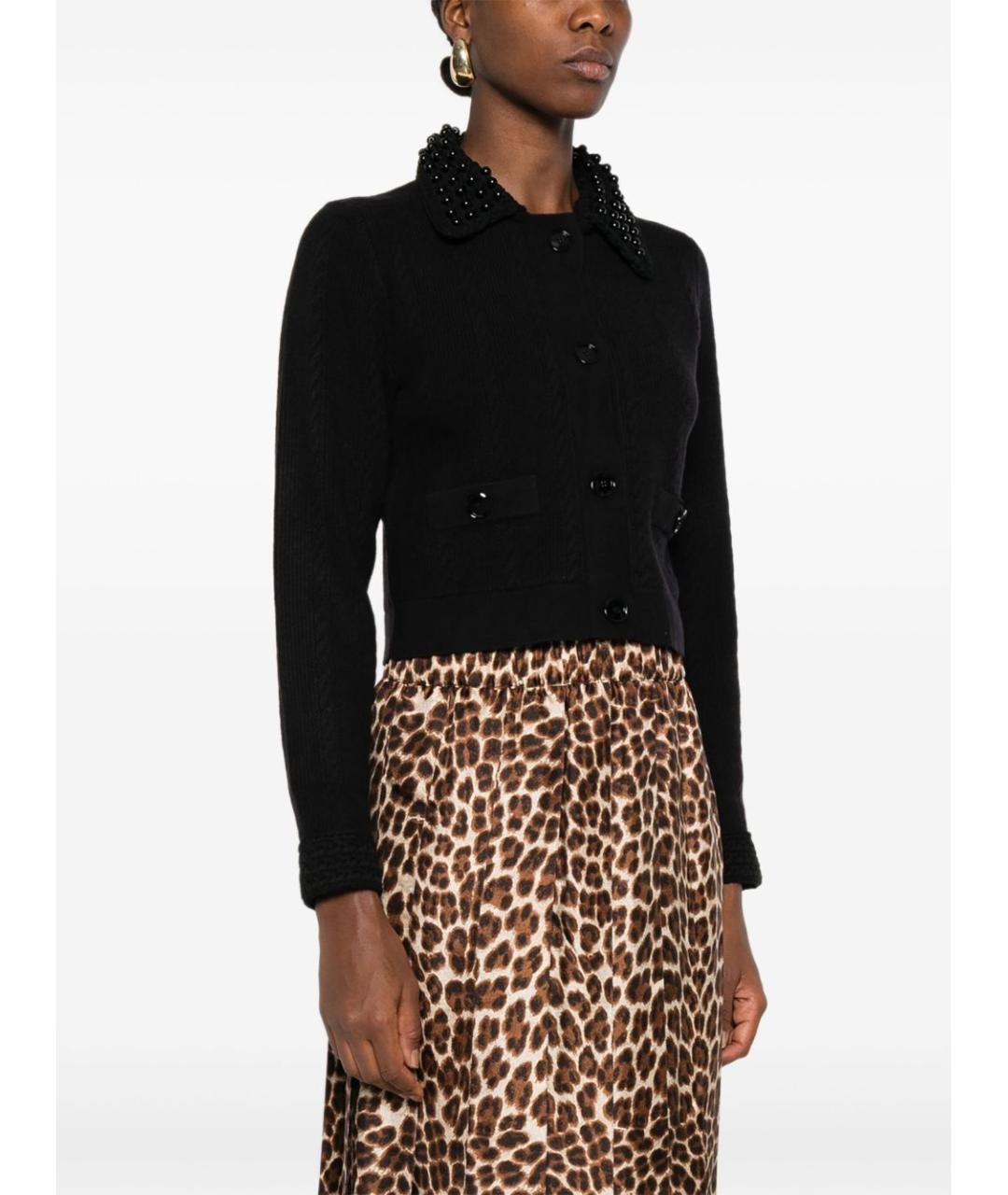 PINKO Черный шерстяной жакет/пиджак, фото 5