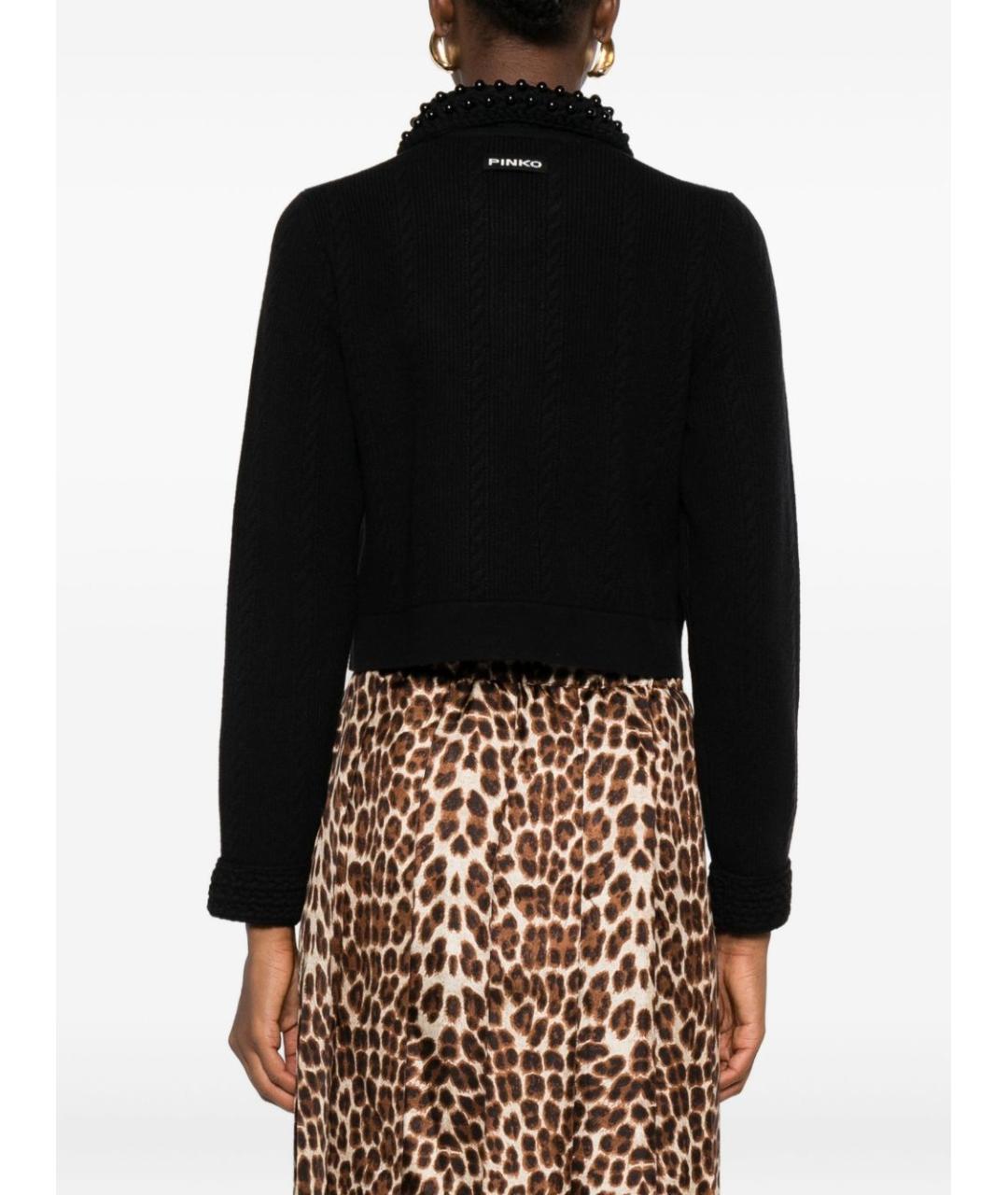 PINKO Черный шерстяной жакет/пиджак, фото 2