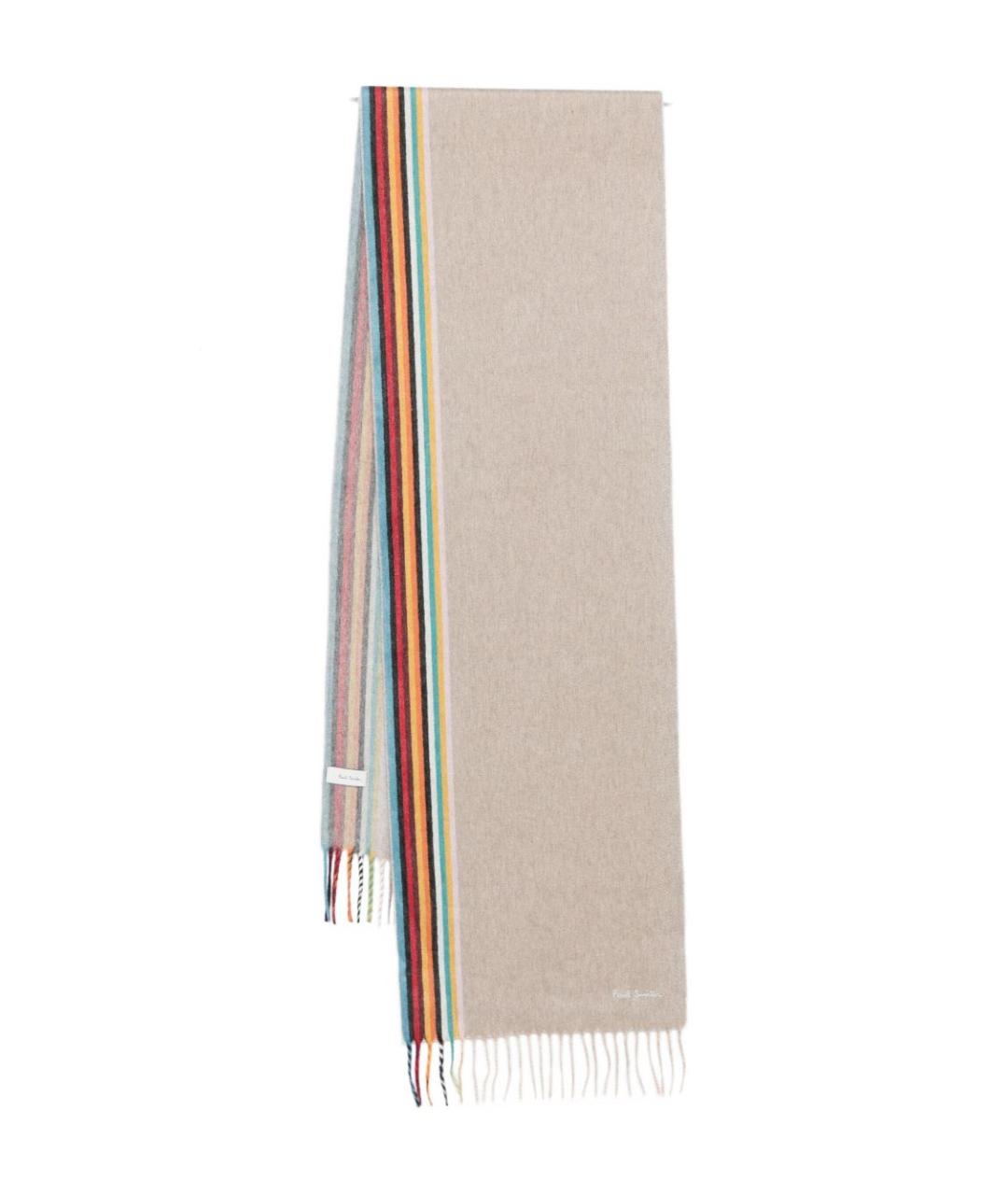 PAUL SMITH Бежевый кашемировый шарф, фото 1