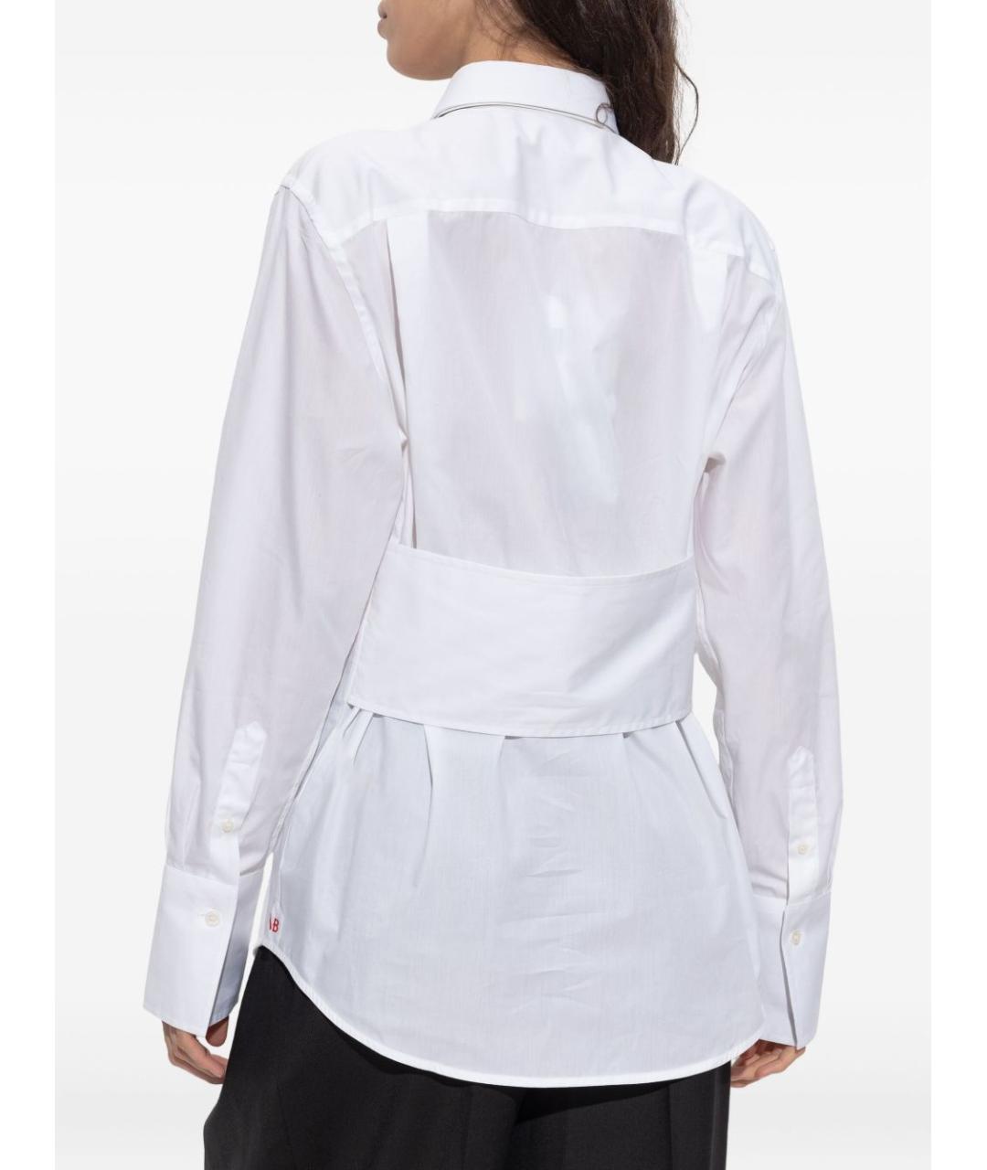 VICTORIA BECKHAM Белая хлопковая рубашка, фото 2
