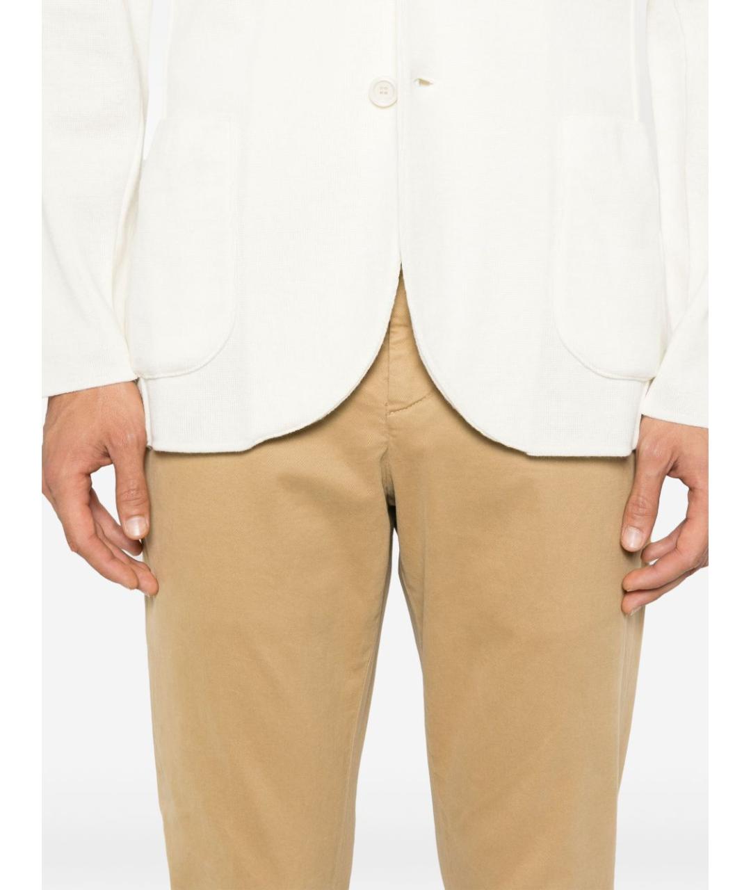 DONDUP Бежевые хлопковые повседневные брюки, фото 4