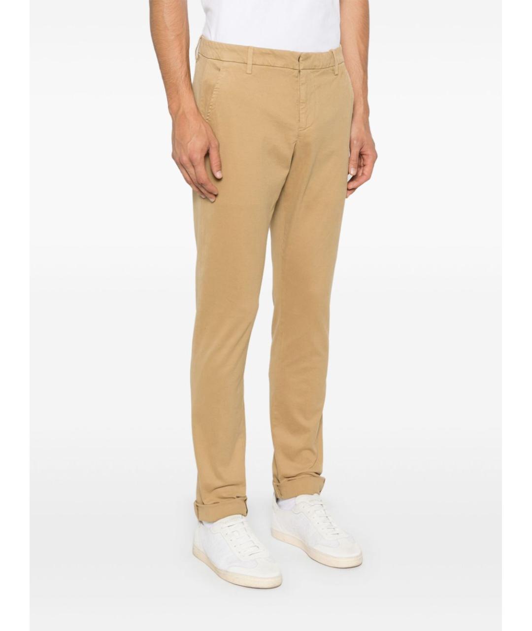 DONDUP Бежевые хлопковые повседневные брюки, фото 2