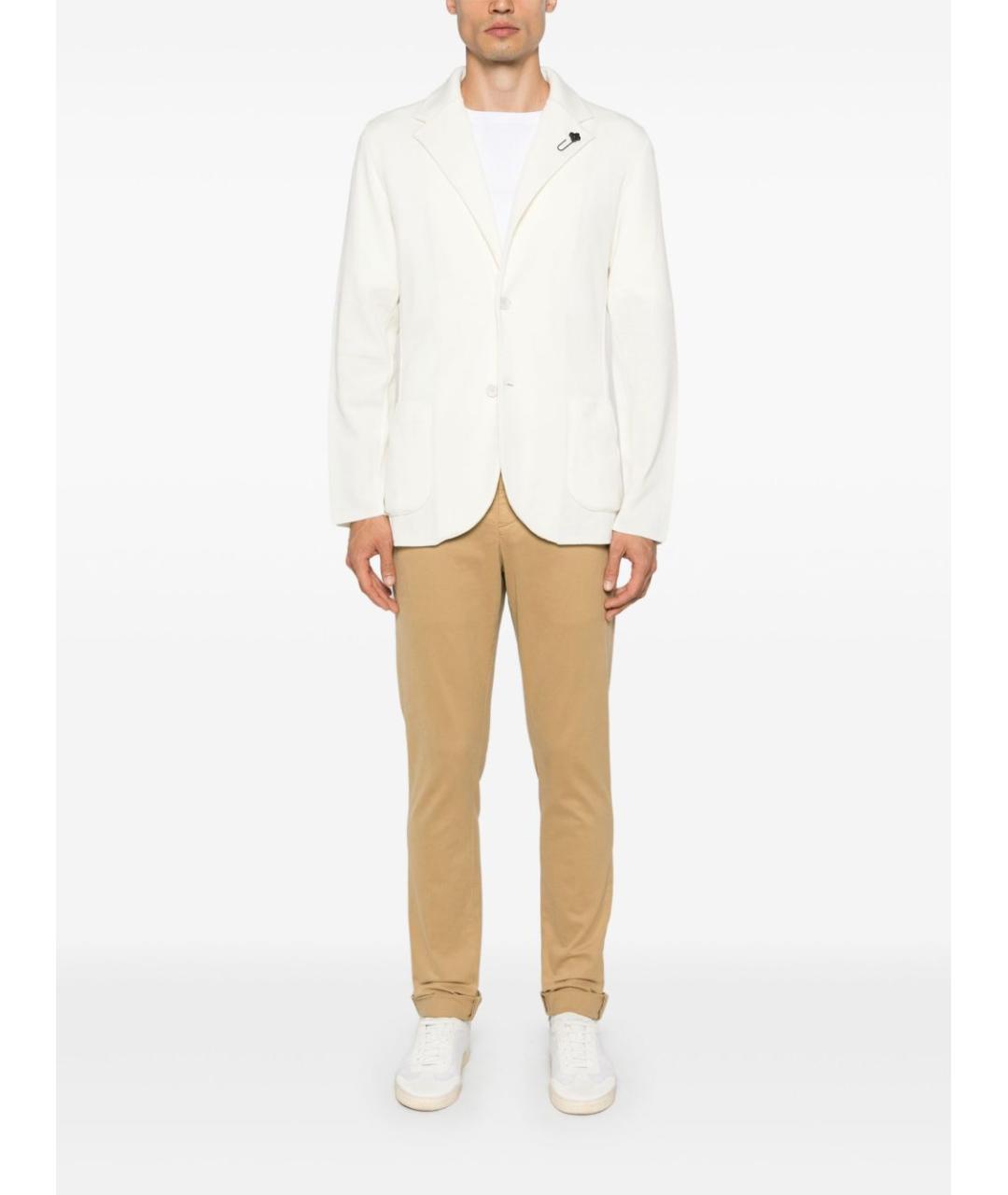 DONDUP Бежевые хлопковые повседневные брюки, фото 3