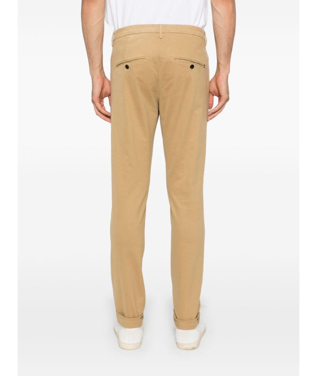 DONDUP Бежевые хлопковые повседневные брюки, фото 5