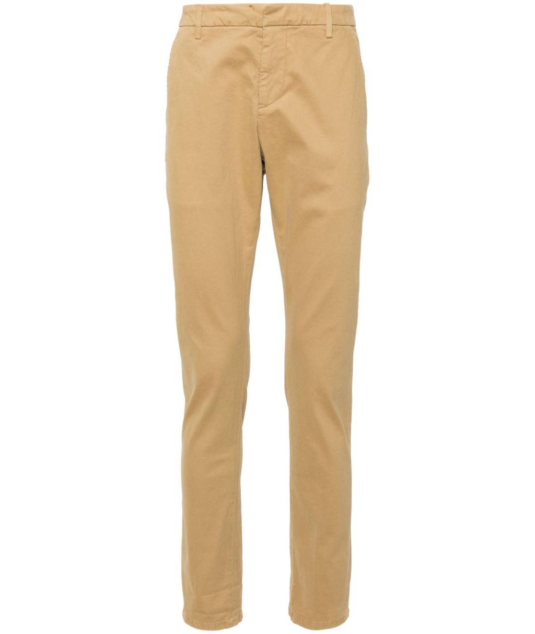 DONDUP Бежевые хлопковые повседневные брюки, фото 1