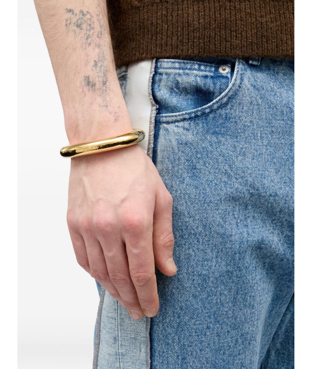 MM6 MAISON MARGIELA Золотой металлический браслет, фото 3