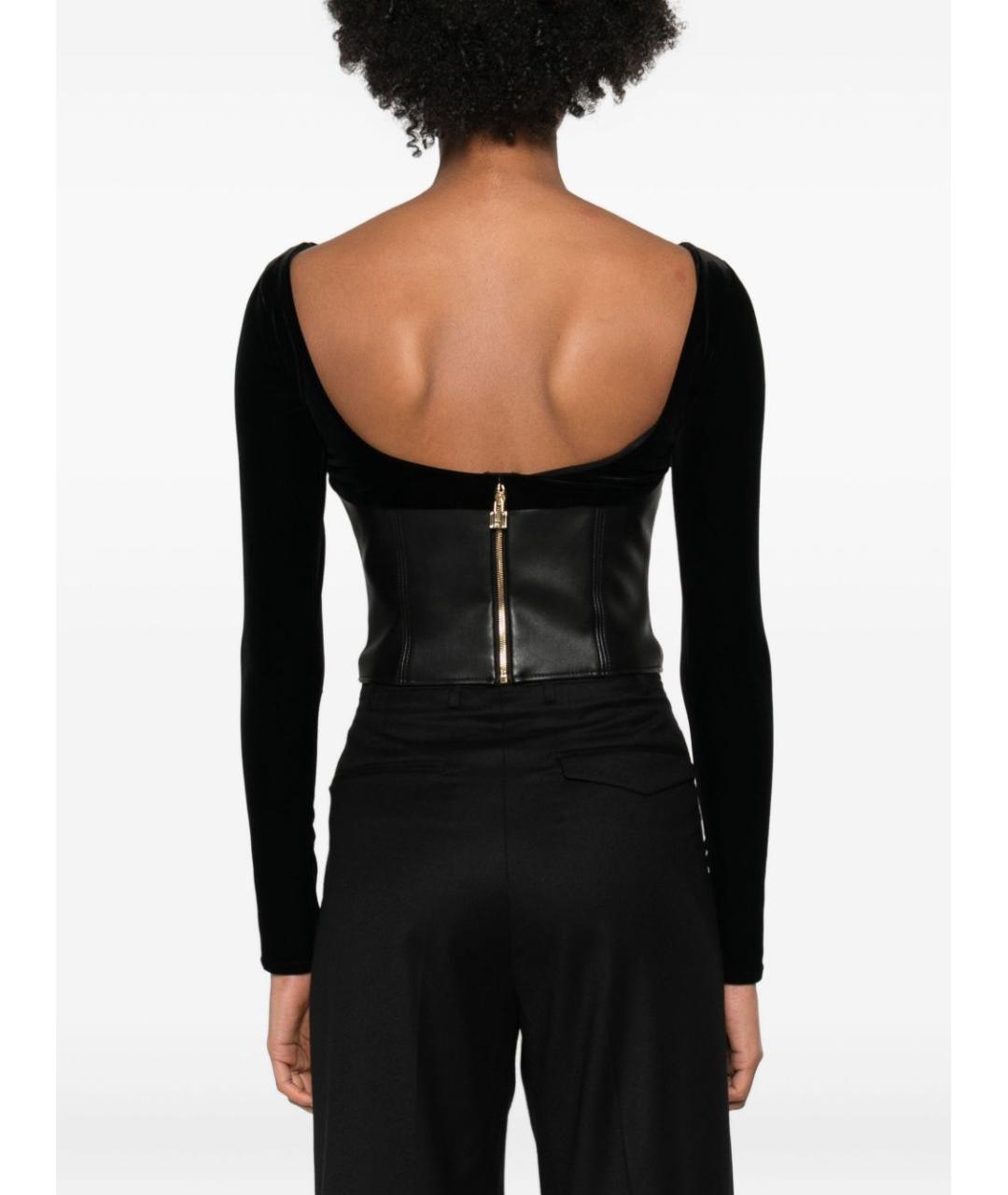 ELISABETTA FRANCHI Черный полиэстеровый джемпер / свитер, фото 4