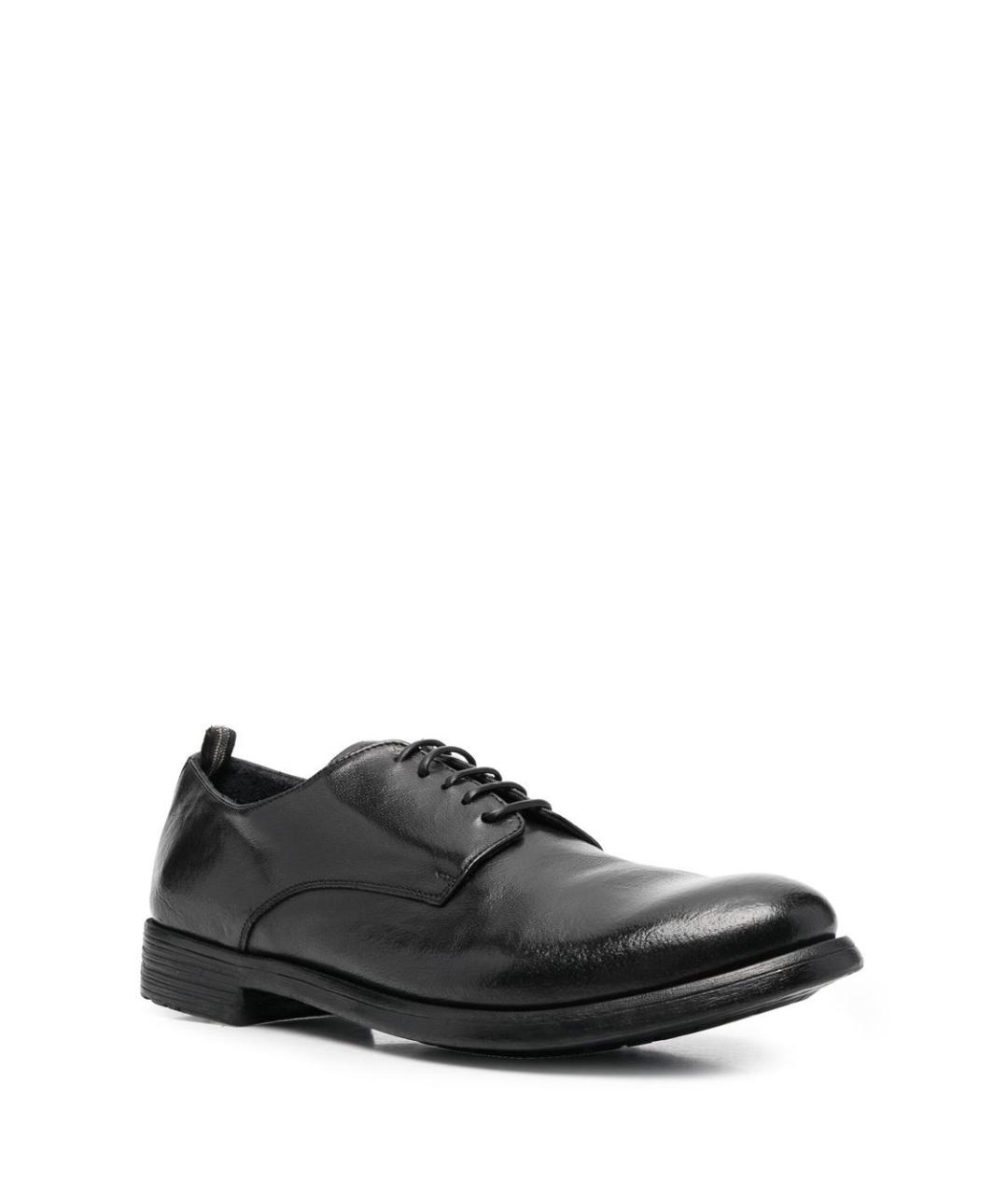 OFFICINE CREATIVE Черные кожаные туфли, фото 3