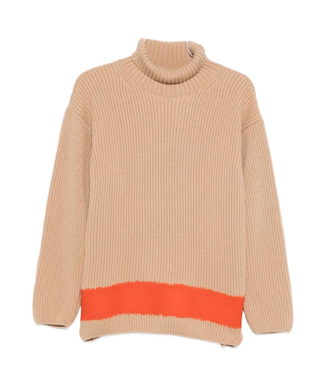 MSGM Бежевый шерстяной джемпер / свитер, фото 1