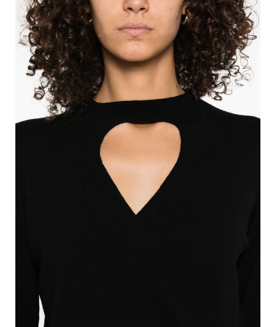 TWIN-SET Черный вискозный джемпер / свитер, фото 3