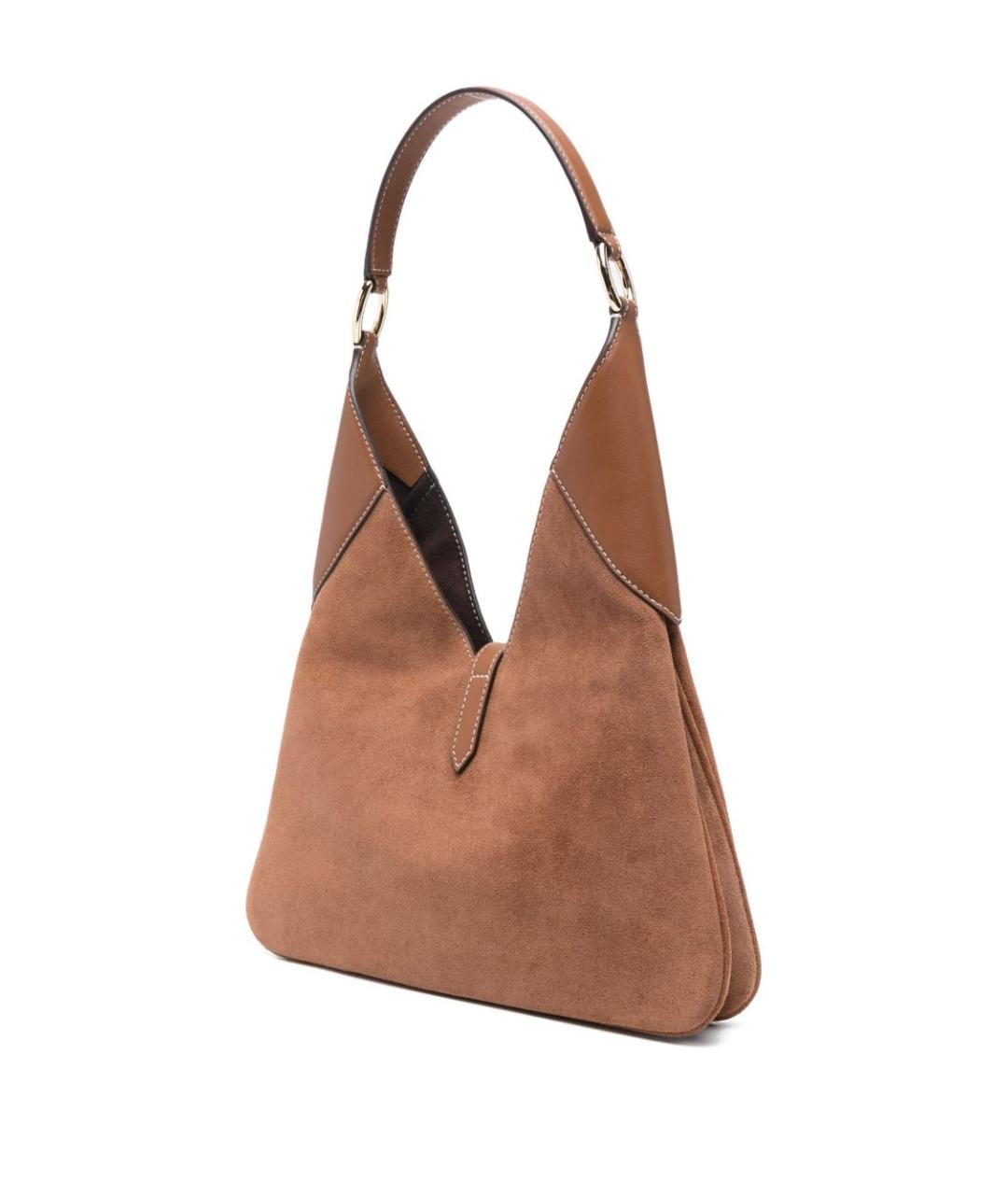 MICHAEL KORS Бежевая замшевая сумка с короткими ручками, фото 2