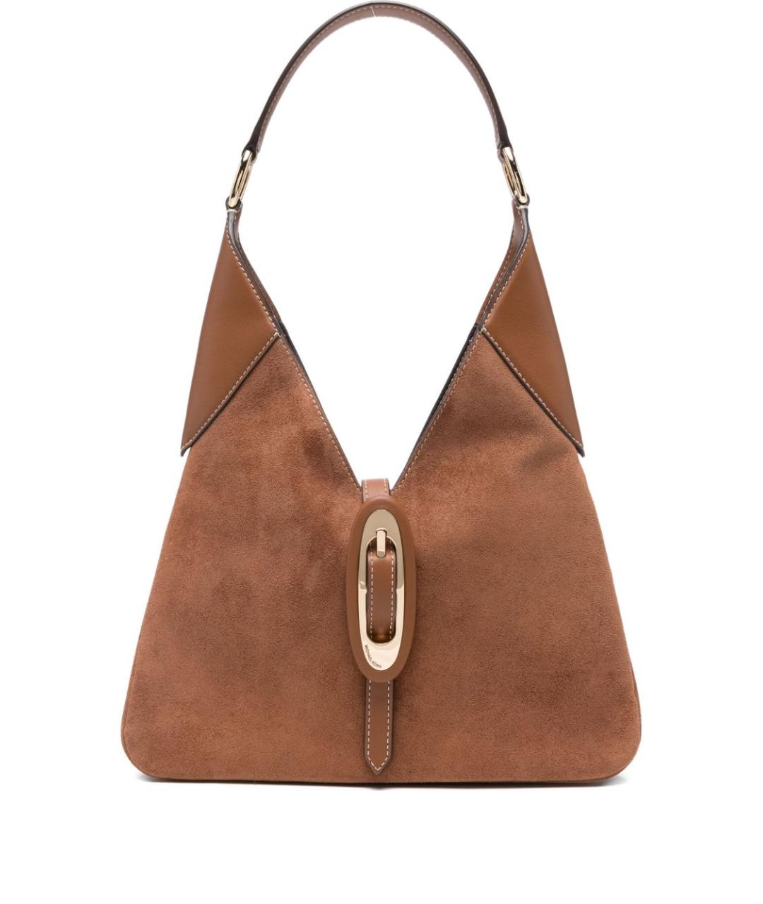 MICHAEL KORS Бежевая замшевая сумка с короткими ручками, фото 1