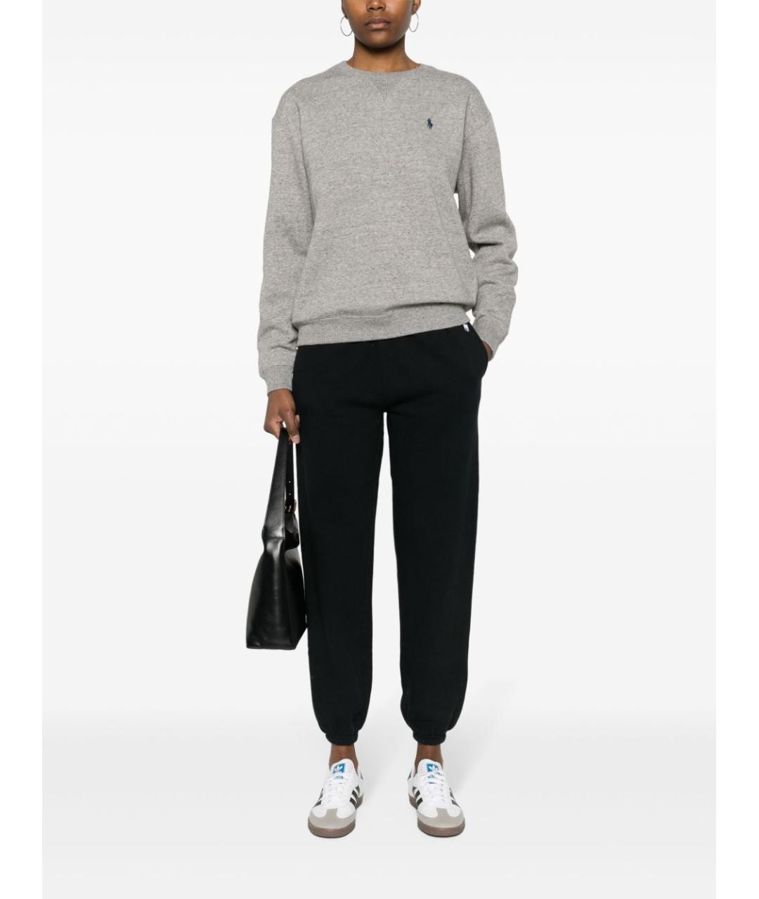 POLO RALPH LAUREN Черные хлопковые спортивные брюки и шорты, фото 2