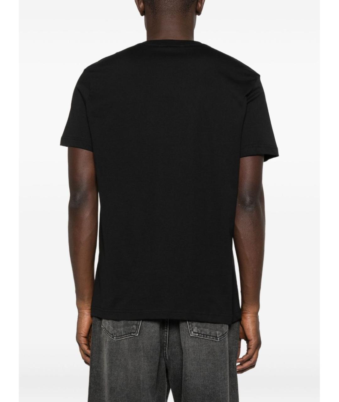 VERSACE JEANS COUTURE Черная хлопковая футболка, фото 4