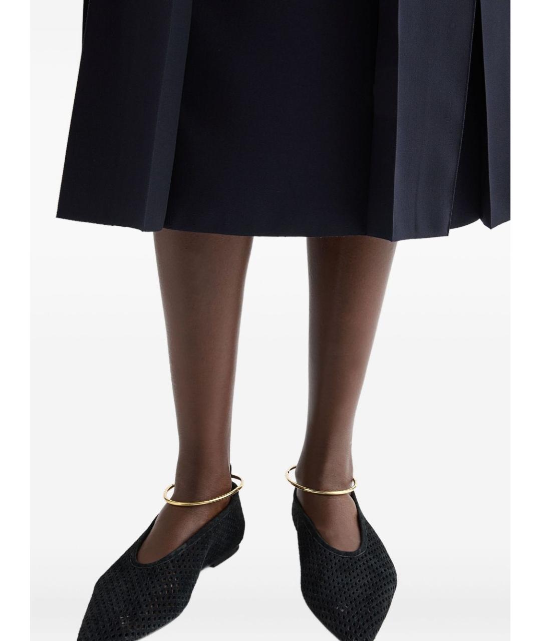 JIL SANDER Черные кожаные балетки, фото 3