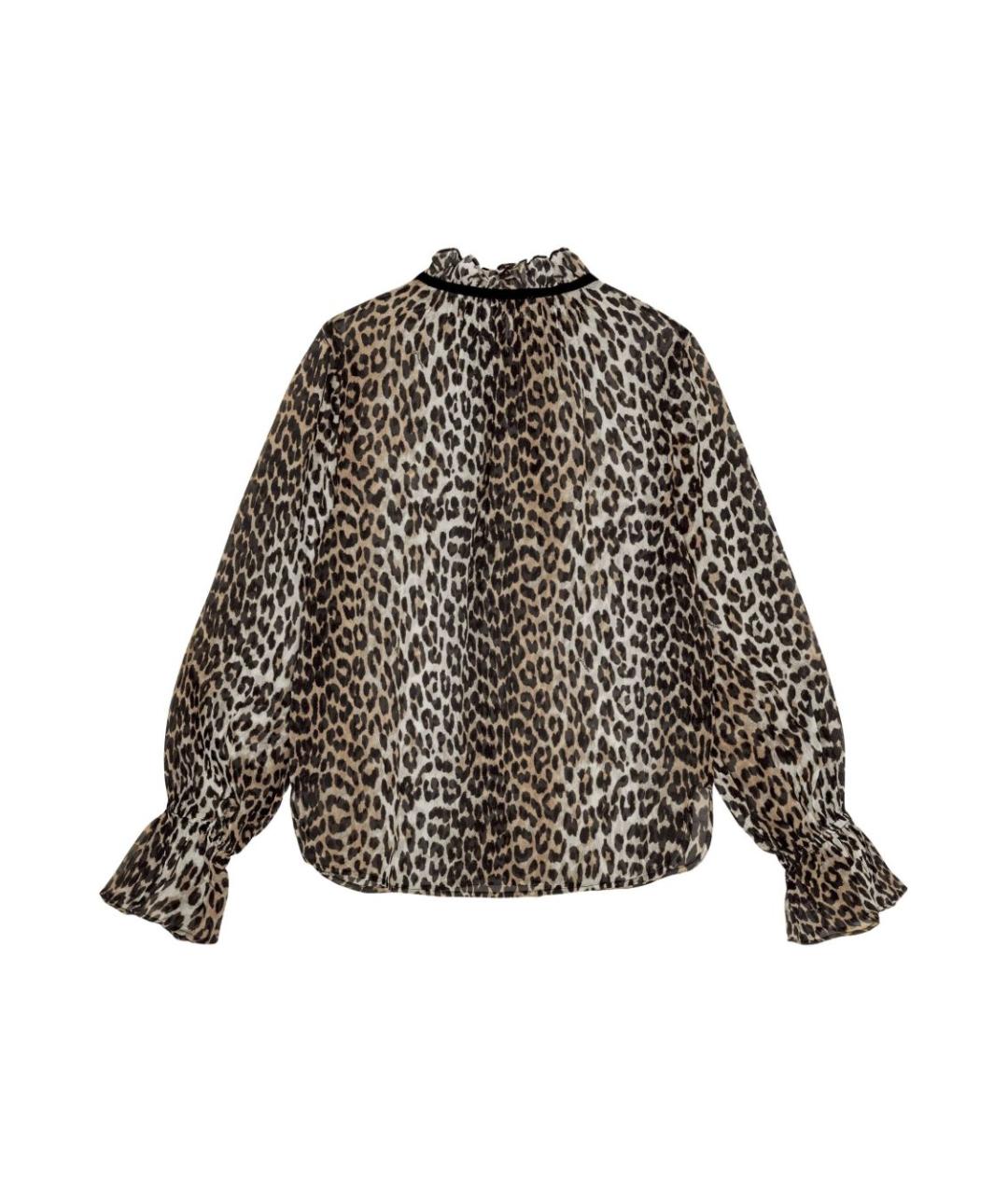 GANNI Мульти вискозная рубашка, фото 3