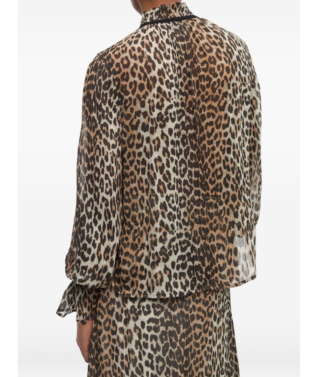 GANNI Мульти вискозная рубашка, фото 6