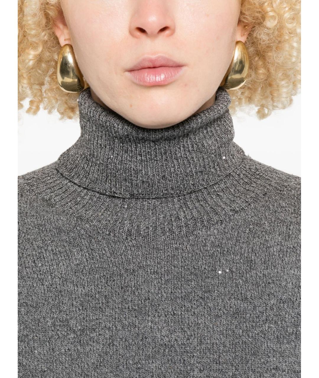 LIU JO Серое вискозное повседневное платье, фото 3