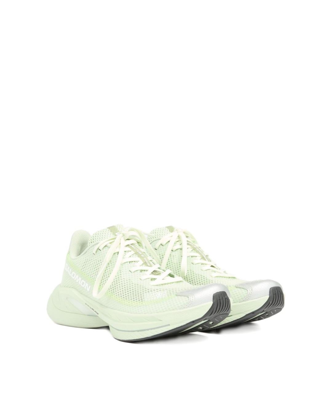 MM6 MAISON MARGIELA Зеленые текстильные низкие кроссовки / кеды, фото 3