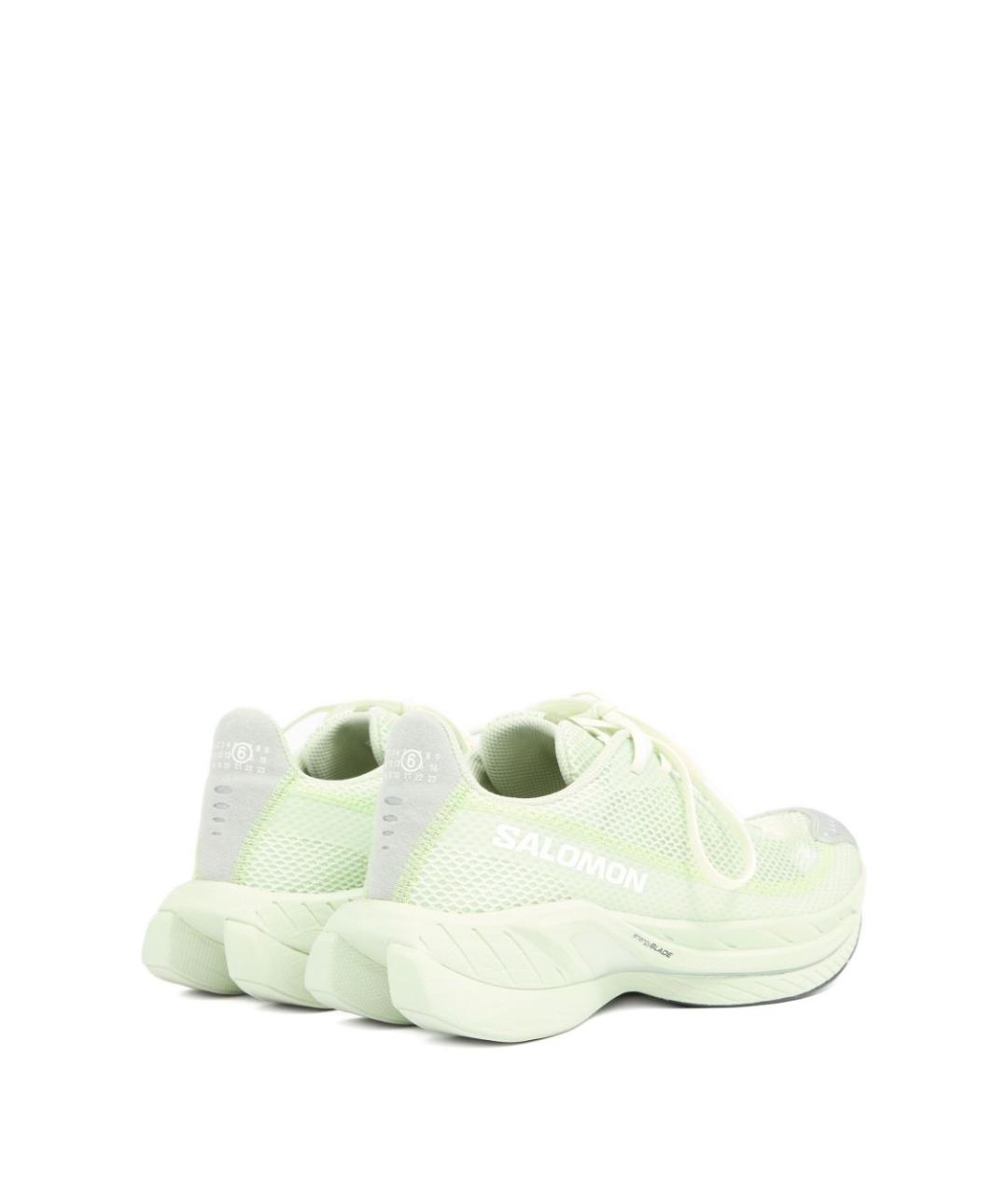 MM6 MAISON MARGIELA Зеленые текстильные низкие кроссовки / кеды, фото 5