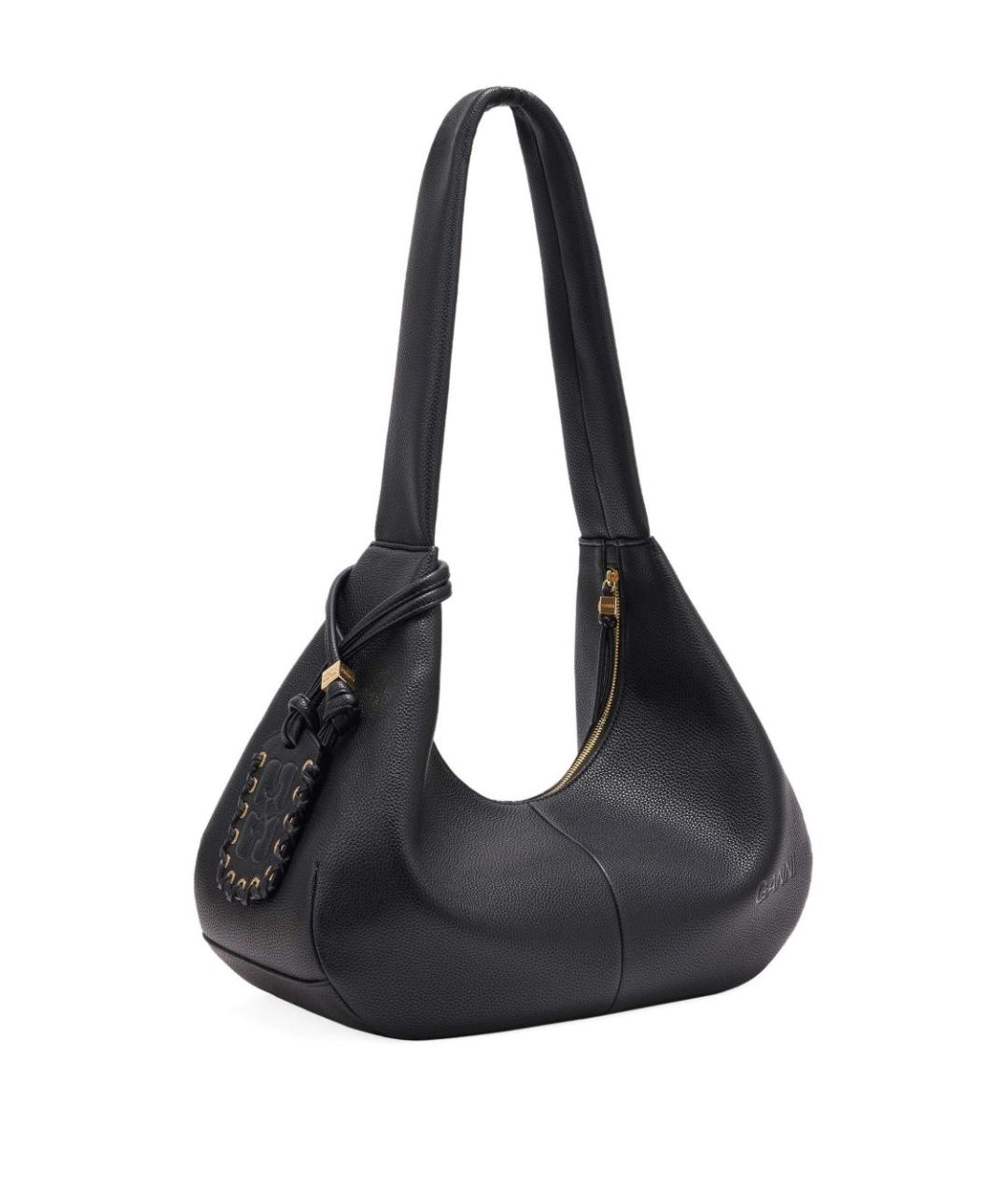 GANNI Черная синтетическая сумка через плечо, фото 3