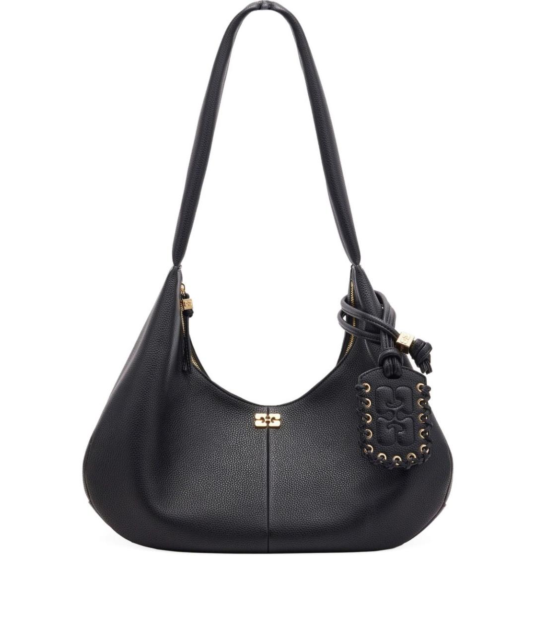 GANNI Черная синтетическая сумка через плечо, фото 1