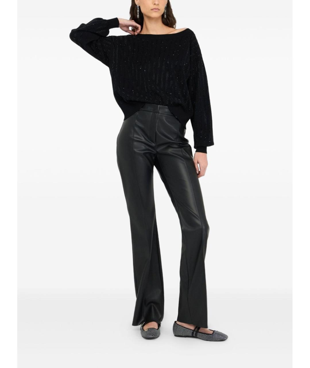 LIU JO Черный вискозный джемпер / свитер, фото 2