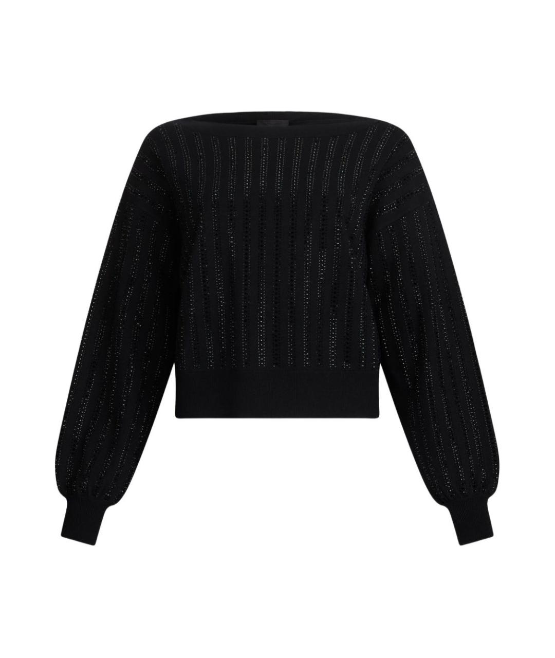 LIU JO Черный вискозный джемпер / свитер, фото 1