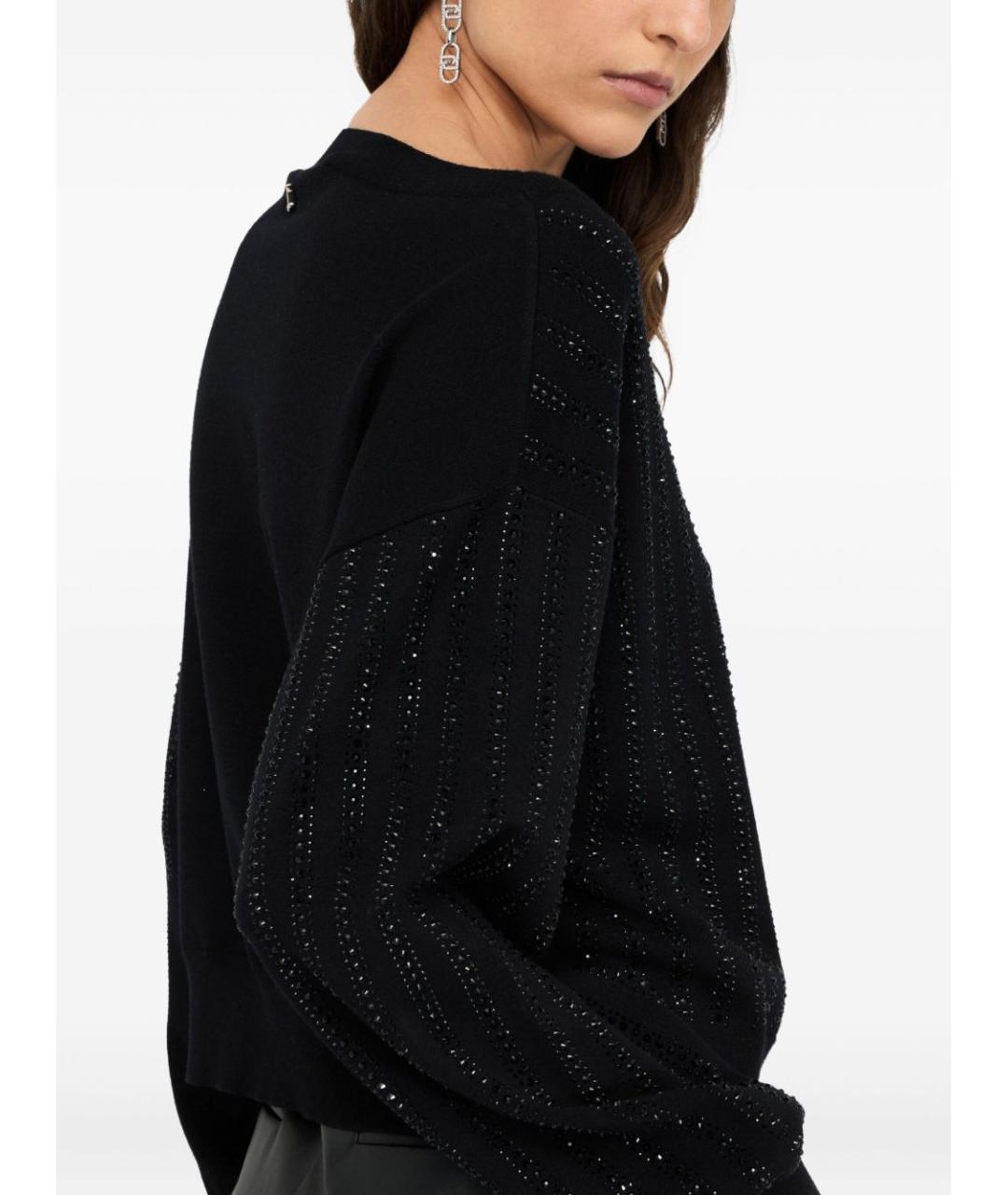 LIU JO Черный вискозный джемпер / свитер, фото 4